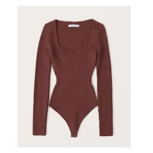 Abercrombie long sleeve sweater body suit size medium